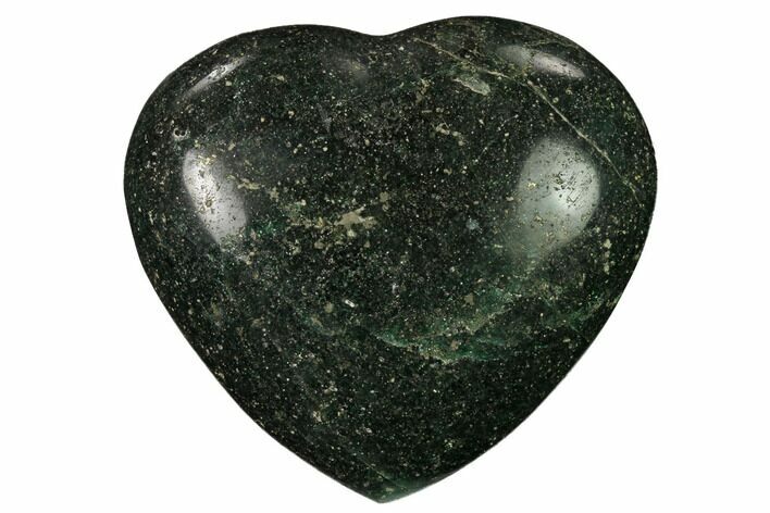 Polished Fuchsite Heart - Madagascar #167303